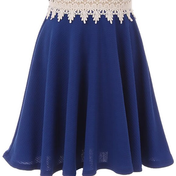 Sleeveless Girls Dress Two Tone Stripe Bow Open Back Party Flower Girl Dress Red - Picture 3 of 4